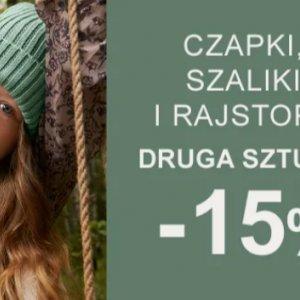Czapki, szaliki, rajstopy -15% druga sztuka