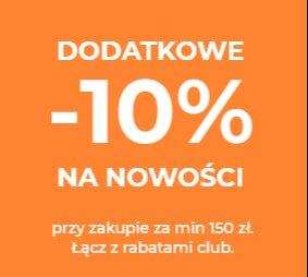 Dodatkowe -10% na nowości