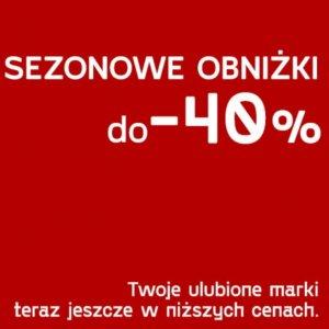 Sezonowe obniżki do -40%