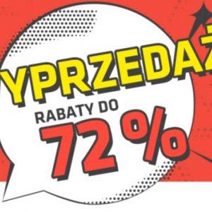 Wyprzedaż do -72%