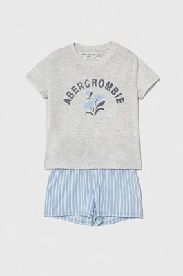 Zdjęcie produktu Abercrombie & Fitch piżama dziecięca kolor niebieski wzorzysta