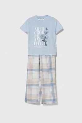 Zdjęcie produktu Abercrombie & Fitch piżama dziecięca kolor niebieski wzorzysta