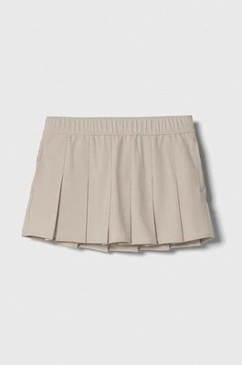 Zdjęcie produktu Abercrombie & Fitch spódnica dziecięca kolor beżowy mini rozkloszowana