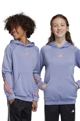Zdjęcie produktu adidas bluza dziecięca U TI HOODIE kolor niebieski z kapturem z nadrukiem Adidas