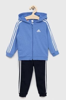 Zdjęcie produktu adidas dres dziecięcy I 3S FZ FL JOG kolor niebieski Adidas