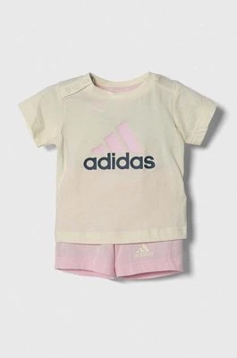 Zdjęcie produktu adidas komplet bawełniany niemowlęcy kolor różowy Adidas