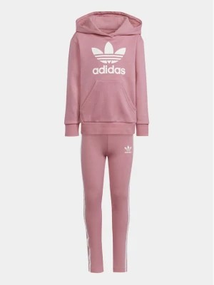 Zdjęcie produktu adidas Komplet bluza i legginsy adicolor IR6910 Różowy Slim Fit