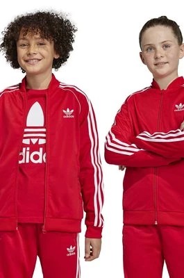 Zdjęcie produktu adidas Originals bluza dziecięca kolor czerwony z aplikacją