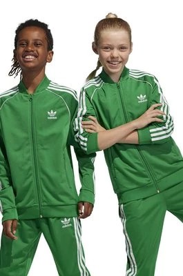 Zdjęcie produktu adidas Originals bluza dziecięca kolor zielony z aplikacją