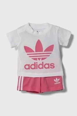 Zdjęcie produktu adidas Originals komplet bawełniany dziecięcy kolor różowy