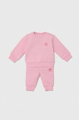Zdjęcie produktu adidas Originals komplet niemowlęcy kolor różowy