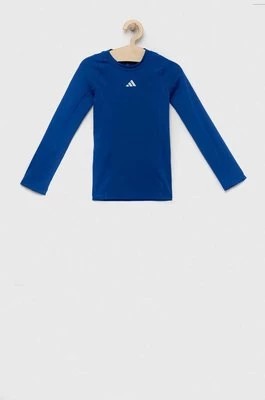 Zdjęcie produktu adidas Performance longsleeve dziecięcy kolor niebieski gładki