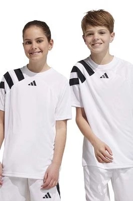 Zdjęcie produktu adidas Performance szorty dziecięce FORTORE23 SHO Y kolor biały regulowana talia