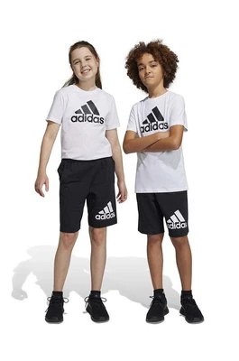 Zdjęcie produktu adidas szorty bawełniane dziecięce U BL kolor czarny regulowana talia Adidas
