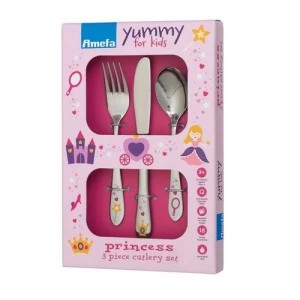 Zdjęcie produktu Amefa Sztućce dziecięce Princess, 3 szt.
