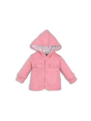 Zdjęcie produktu Bawełniana bluza niemowlęca z kapturem - różowa NINI