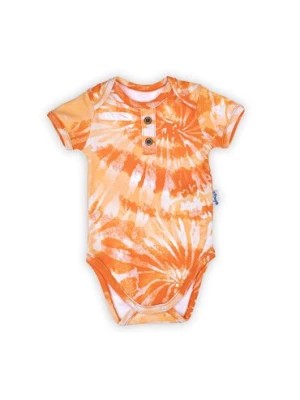 Zdjęcie produktu Bawełniane body niemowlęce we wzory pomarańczowe Nicol