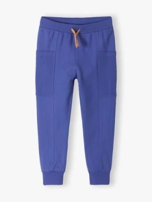 Zdjęcie produktu Bawełniane dresowe spodnie dla chłopca regular fit - niebieskie 5.10.15.