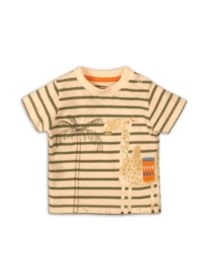 Zdjęcie produktu Bawełniany t-shirt chłopięcy z żyrafą Minoti
