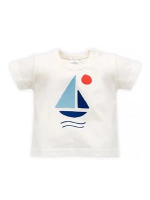 Zdjęcie produktu Bawełniany t-shirt dla niemowlaka Sailor ecru Pinokio