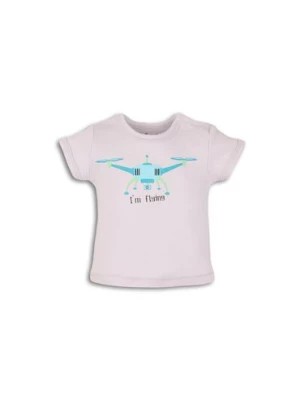 Zdjęcie produktu Bawełniany t-shirt niemowlęcy z nadrukiem NINI