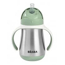 Zdjęcie produktu Beaba Bidon termiczny termobutelka ze słomką Sage green 250 ml