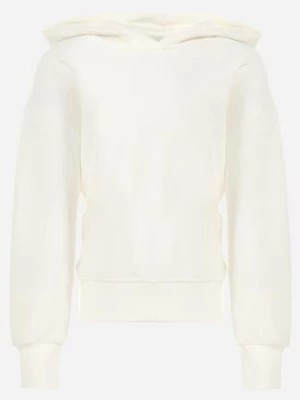 Zdjęcie produktu Biała Bluza Ocieplona Polarem z Kapturem Hissinis