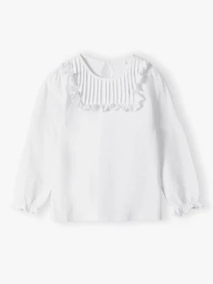 Zdjęcie produktu Biała elegancka dzianinowa bluzka dla dziewczynki Lincoln & Sharks by 5.10.15.