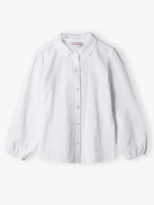 Zdjęcie produktu Biała elegancka koszula z długim rękawem dla dziewczynki - Lincoln&Sharks Lincoln & Sharks by 5.10.15.