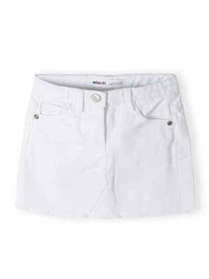 Zdjęcie produktu Biała spódnica krótka jeasnowa dla dziewczynki Minoti