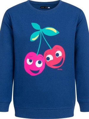 Zdjęcie produktu Bluza dla dziewczynki z wiśniami, niebieska 3-8 lat Endo