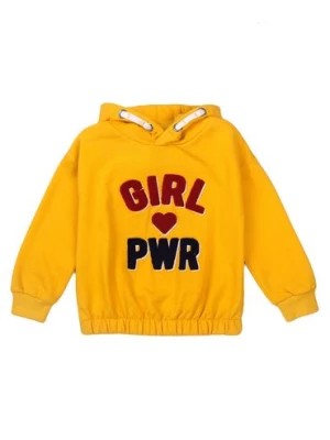 Zdjęcie produktu Bluza dziewczęca żółta z kapturem- Girl Pwr Minoti