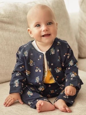Zdjęcie produktu Bluza niemowlęca - granatowa w kwiaty 5.10.15.