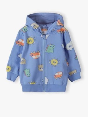 Zdjęcie produktu Bluza niemowlęca z kapturem - kolorowe nadruki - 5.10.15.