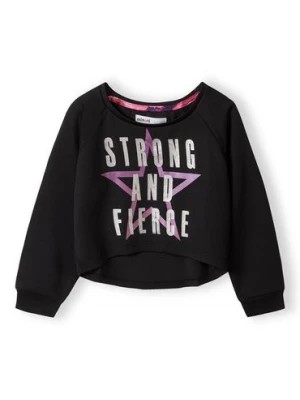 Zdjęcie produktu Bluza sportowa czarna dla małej dziewczynki- Strong and fierce Minoti