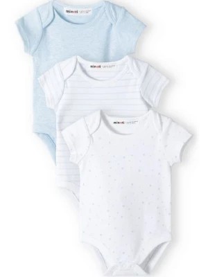 Zdjęcie produktu Body bawełniane niemowlęce 3-pak z krótkim rękawem Minoti