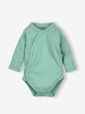 Zdjęcie produktu Body niemowlęce z bawełny organicznej zielone - długi rękaw NINI