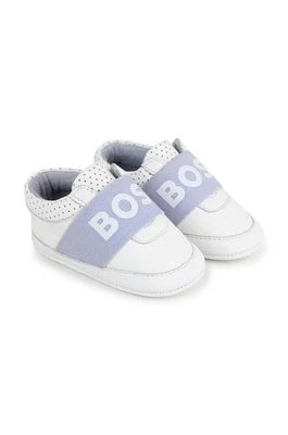 Zdjęcie produktu BOSS buty skórzane niemowlęce kolor biały Boss