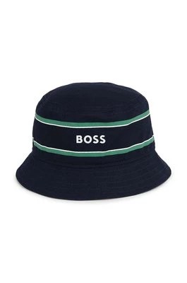 Zdjęcie produktu BOSS kapelusz bawełniany dziecięcy kolor granatowy bawełniany Boss