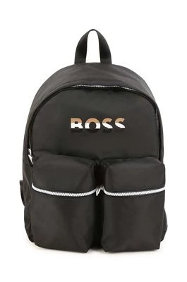Zdjęcie produktu BOSS plecak dziecięcy kolor czarny duży z nadrukiem Boss