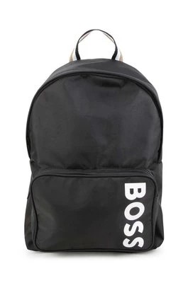 Zdjęcie produktu BOSS plecak dziecięcy kolor czarny duży z nadrukiem Boss