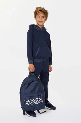 Zdjęcie produktu BOSS plecak dziecięcy kolor granatowy duży z nadrukiem Boss