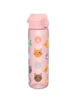 Zdjęcie produktu Butelka na wodę ION8 BPA Free Cats 500ml różowa