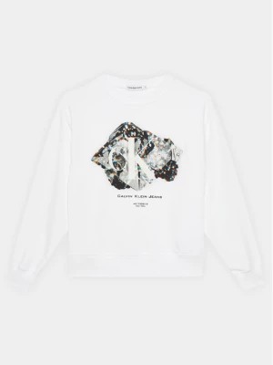 Zdjęcie produktu Calvin Klein Jeans Bluza Crystal Graphic IG0IG02306 Biały Regular Fit
