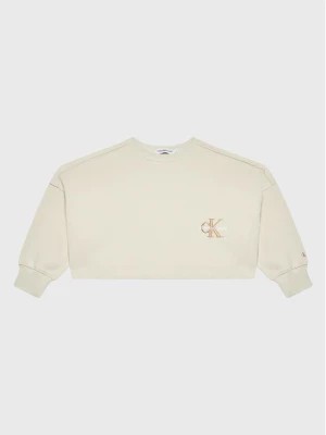 Zdjęcie produktu Calvin Klein Jeans Bluza Monogram Off Placed IG0IG01767 Beżowy Relaxed Fit