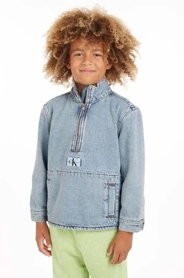 Zdjęcie produktu Calvin Klein Jeans kurtka jeansowa dziecięca kolor niebieski