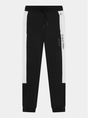 Zdjęcie produktu Calvin Klein Jeans Spodnie dresowe Color Block IB0IB01933 Czarny Regular Fit