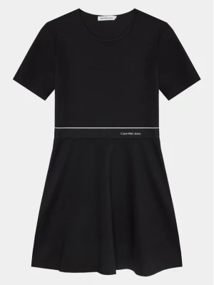 Zdjęcie produktu Calvin Klein Jeans Sukienka codzienna Logo Tape IG0IG02310 Czarny Regular Fit