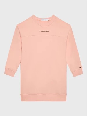 Zdjęcie produktu Calvin Klein Jeans Sukienka dzianinowa IG0IG01671 Różowy Regular Fit