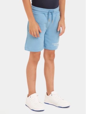 Zdjęcie produktu Calvin Klein Jeans Szorty sportowe Stack Logo IB0IB01290 Niebieski Regular Fit